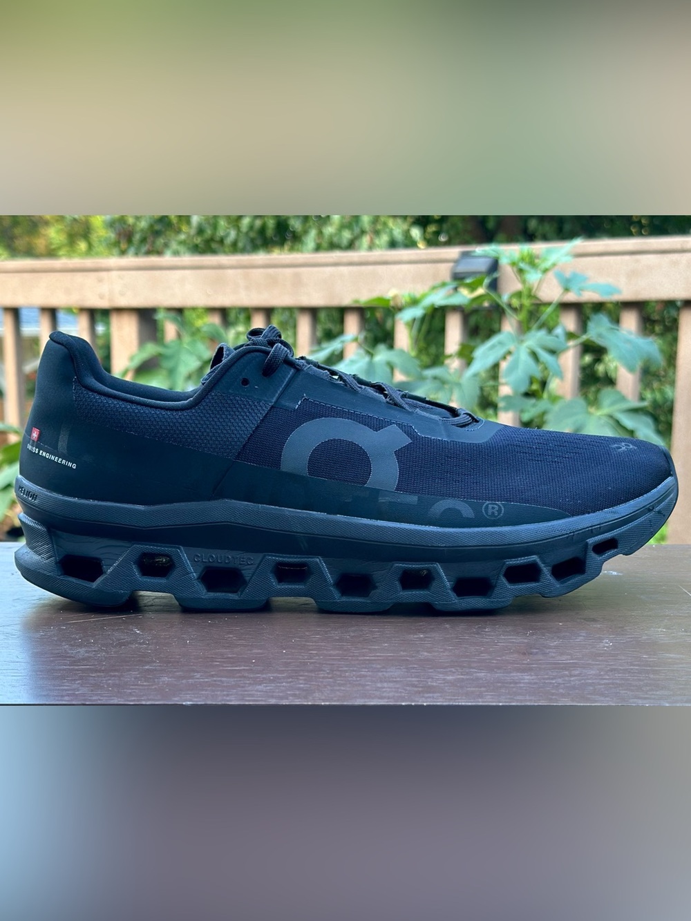 On Cloudmonster Men’s Size 14 Black Running Shoes